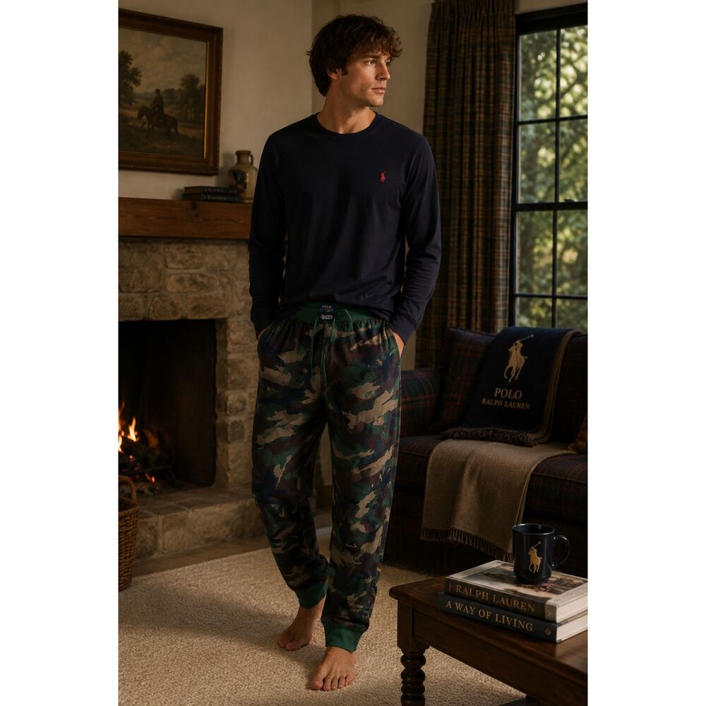 POLO Ralph Lauren Camo Pajama Sleep Pants Trousers Mens Size XL